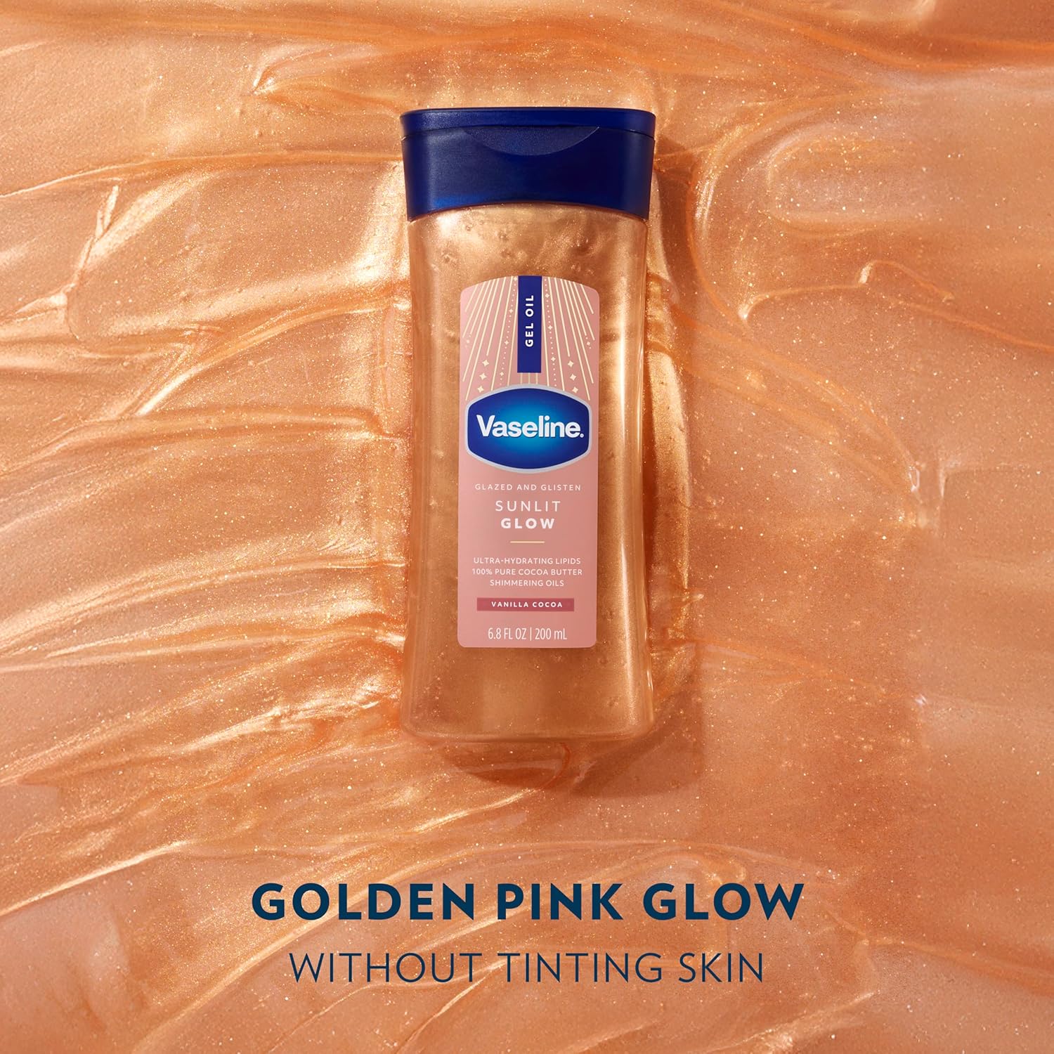 Vaseline_Glazed_and_Glisten_Sunlit_Glow_Body_Gel_Oil_Vanilla_Cocoa_Shimmering_with_Ultra-Hydrating_Lipids_and_100%_Pure_Cocoa_Butter,_6.8_Oz