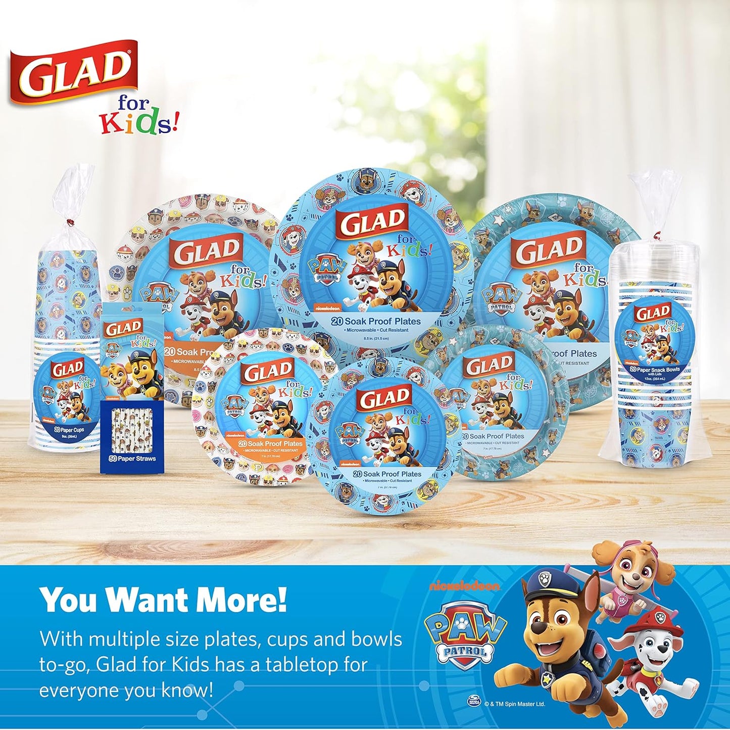 Glad_for_Kids_Paw_Patrol_Disposable_Paper_Plates,_Heavy_Duty_Soak_Proof_Microwavable_Kids_Plates_for_Parties,_Birthdays,_and_Everyday_Meals,_Core_Pups_Blue,_8.5_Inch,_20_Count