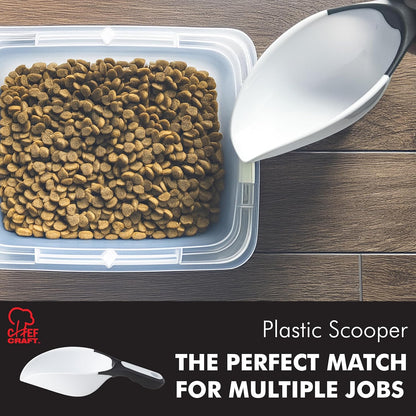 Chef_Craft_Select_Plastic_Scoop,_1_Cup,_White