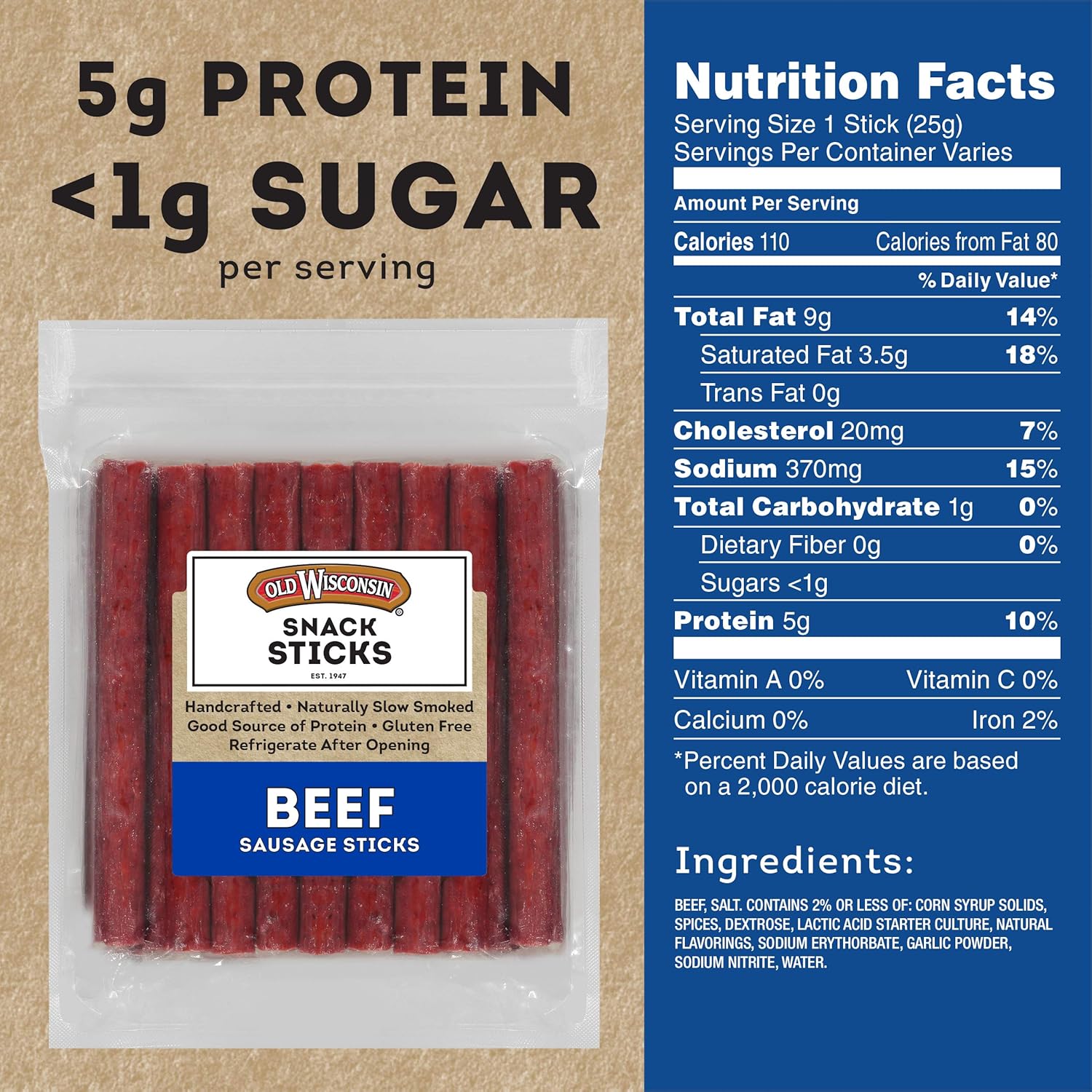 Old_Wisconsin_Beef_Sausage_Snack_Sticks,_Naturally_Smoked,_Ready_to_Eat,_High_Protein,_Low_Carb,_Keto,_Gluten_Free,_26_Ounce_Resealable_Package