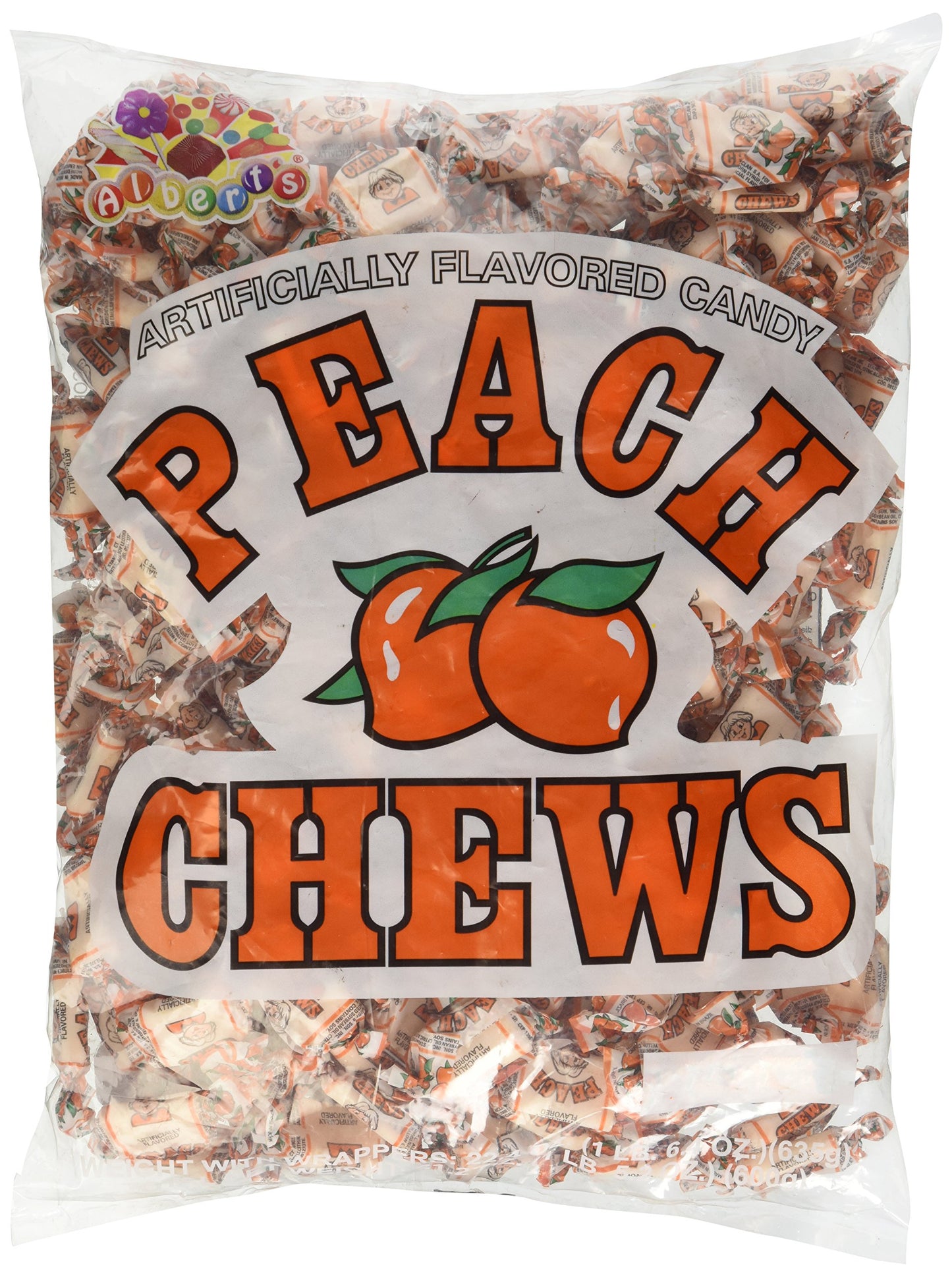 Albert&amp;#39;s Peach Chews,0.01 ounce, 240 Count Bag