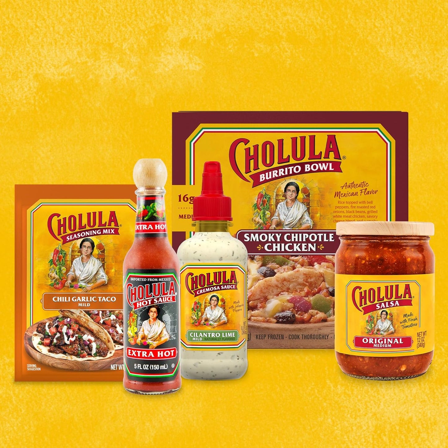 Cholula_Hot_Sauce,_Extra_Hot,_Product_of_Mexico,_Blend_of_Arbol_&_Piquin_Peppers_for_Bringing_Extra_Hot_Heat_to_Tacos,_Eggs,_Pizza_and_More,_5_fl_oz