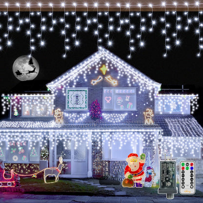 Ollny_Icicle_Lights_720LED_60FT,_Cool_White_Christmas_Lights_with_Remote_8_Modes_Dimmable,_Waterproof_Connectable_Timer_Hanging_Light_for_House_Outdoor_Outside_Yard_Indoor_Decorations