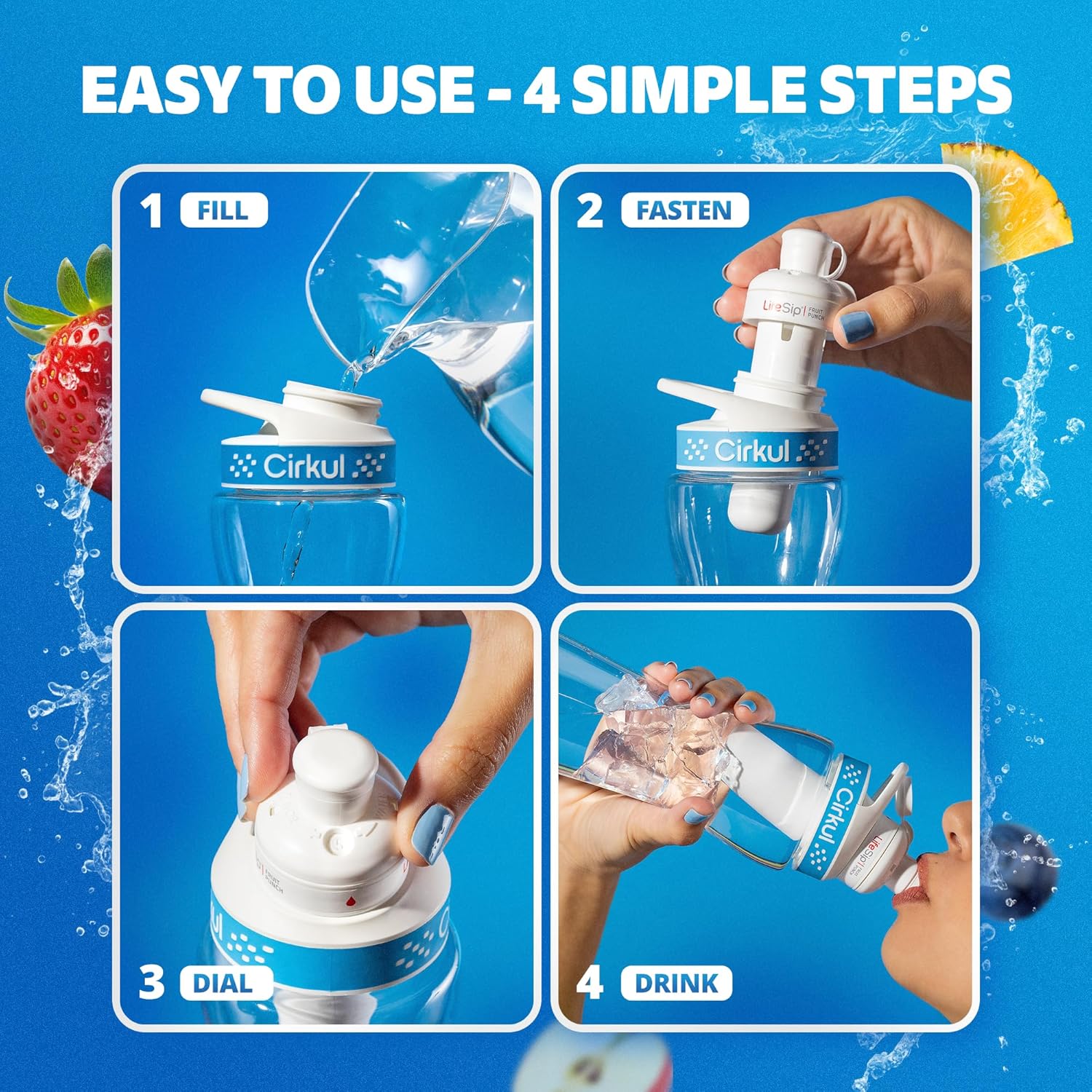 Cirkul_22oz._BPA-Free_Plastic_Water_Bottle_Starter_Kit_with_Blue_Lid,_2_Flavor_Cartridges_(1_LifeSip_Fruit_Punch,_1_FitSip_Mixed_Berry)_No_Sugar,_Zero_Calorie_Drink_Mix