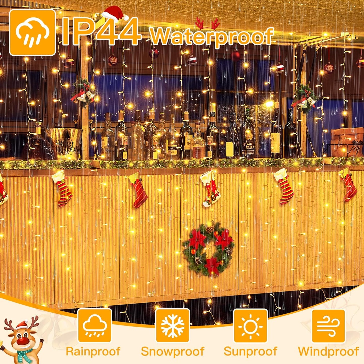 Ollny_Curtain_Lights_6.6x6.6ft,_200_LED_String_Lights_with_Remote_8_Modes_Dimmable_Timer,_USB_Power_Fairy_Light_for_Bedroom_Backdrop_Indoor_Wall_Window_Christmas_Decorations,_Warm_White
