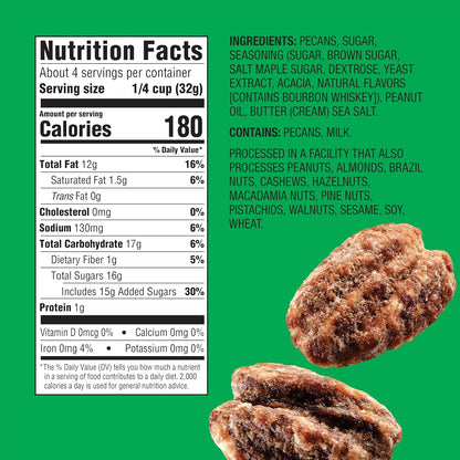 Emerald_Maple_Bourbon_Pecans_(1-Pack)_|_5oz_Resealable_Bag_|_Kosher_Dairy_Certified,_Non-GMO,_Contains_No_Artificial_Preservatives,_Flavors_or_Synthetic_Colors