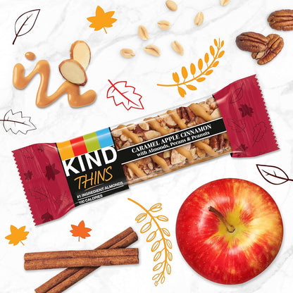 KIND_THINS_Caramel_Apple_Cinnamon_with_Almonds,_Pecans,_&_Peanuts,_Gluten_Free,_100_Calorie,_Healthy_Snacks,_10_Bars_(Pack_of_1)