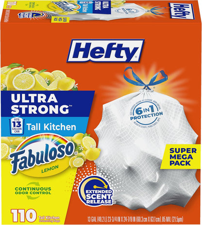 Hefty_Ultra_Strong_13_Gallon_Trash_Bags,_Tall_Kitchen_Trash_Bags_13_Gallon_Size,_Resist_Leaks,_Punctures,_and_Rips,_Continuous_Odor_Control,_White,_Fabuloso_Lemon_Scent,_110_Bags