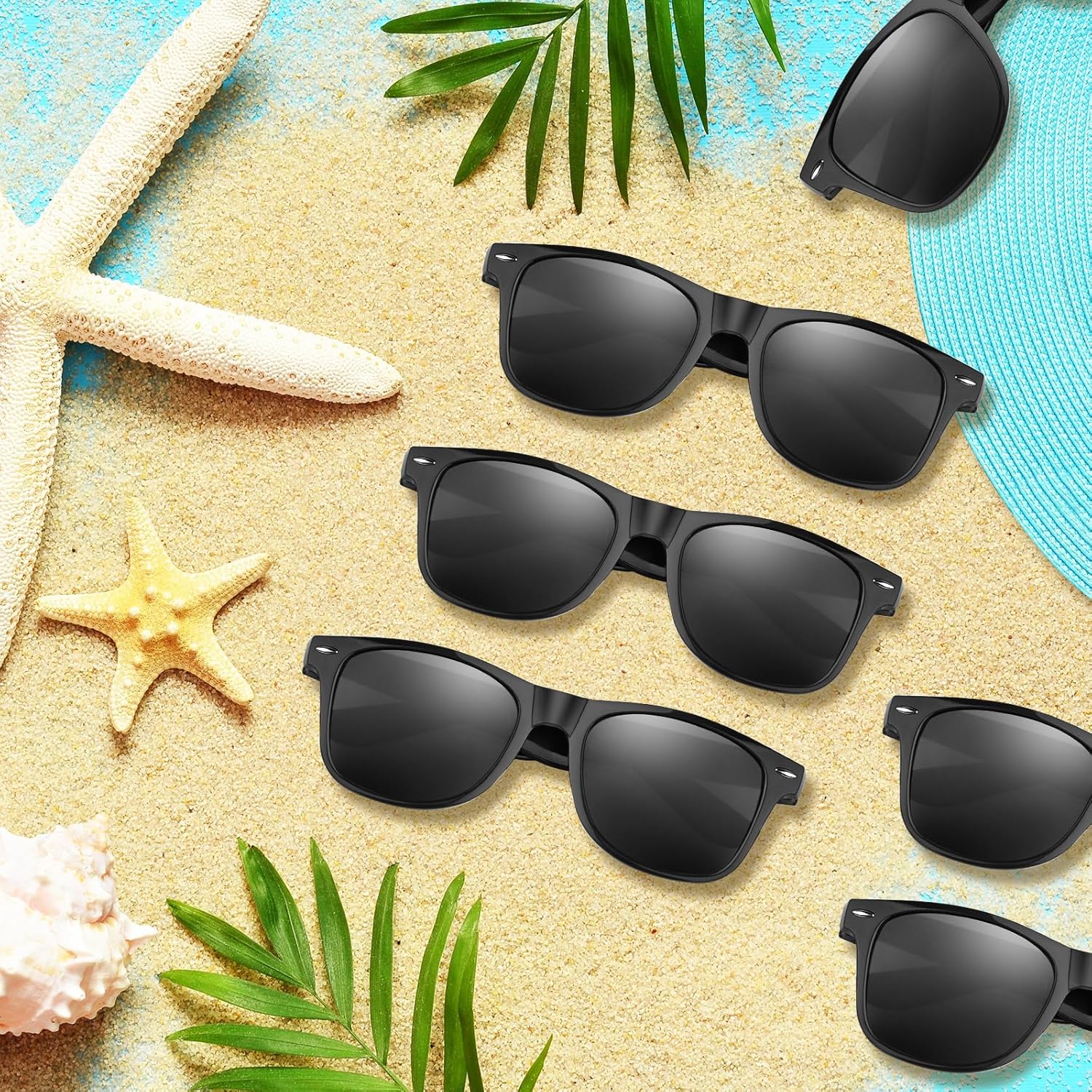 ASTARON_Black_Sunglasses_Bulk,_6/12/24/48_Pack_Sunglasses_Party_Favors_for_Summer_Beach_Pool_Birthday_Wedding_Party_Supplies