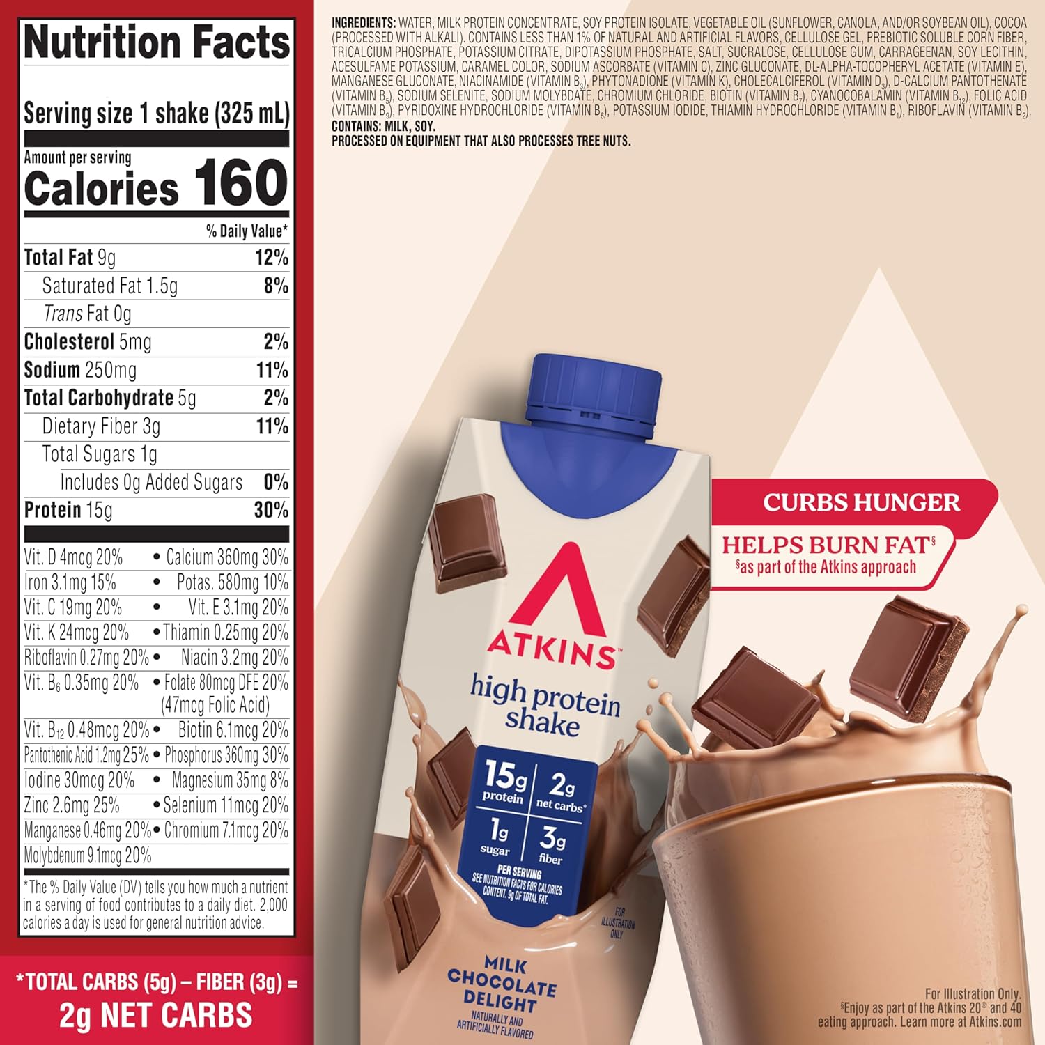 Atkins_Milk_Chocolate_Delight_High_Protein_Shake,_15g_Protein,_2g_Net_Carb,_1g_Sugar,_Keto_Friendly,_Chocolate_Flavored_Protein_Shakes,_12_Count