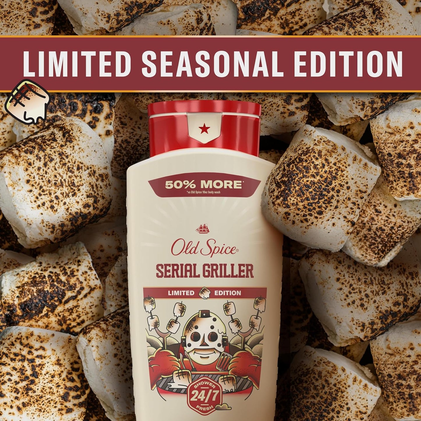 Old_Spice_Body_Wash_for_Men,_Summerdudes,_24/7_Shower_Fresh_with_Daily_Use,_Long_Lasting_Scent,_Cleanse_&_Refresh_Skin,_VIP_Festival_Experience,_Serial_Griller_with_Charred_Marshmallow_Scent,_24_oz