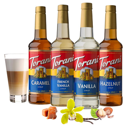 Torani_Variety_Pack_Caramel,_French_Vanilla,_Vanilla_&_Hazelnut,_25.4_Ounces_(Pack_of_4)