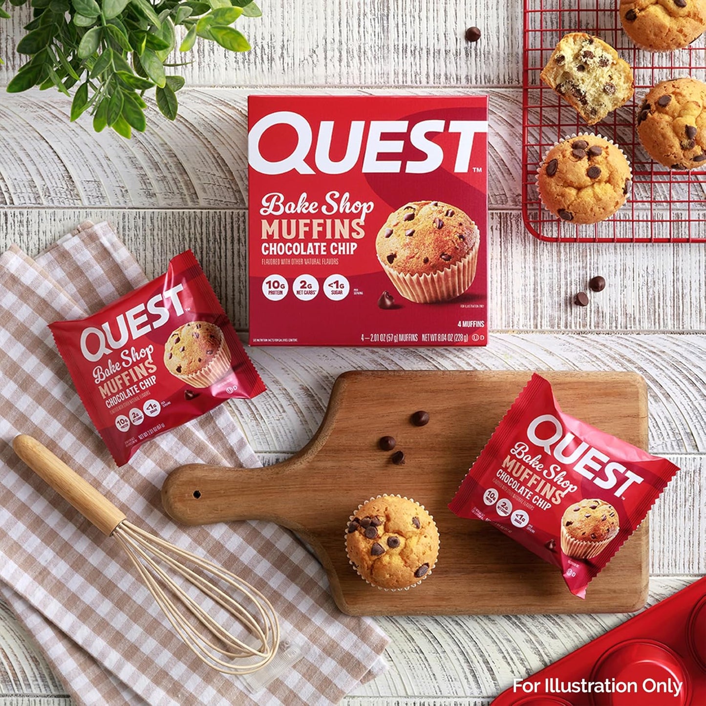 Quest_Nutrition_Chocolate_Chip_Muffin,_10g_Protein,_2g_Net_Carb,_Less_than_1g_Sugar,_Protein_Snack,_4_Count
