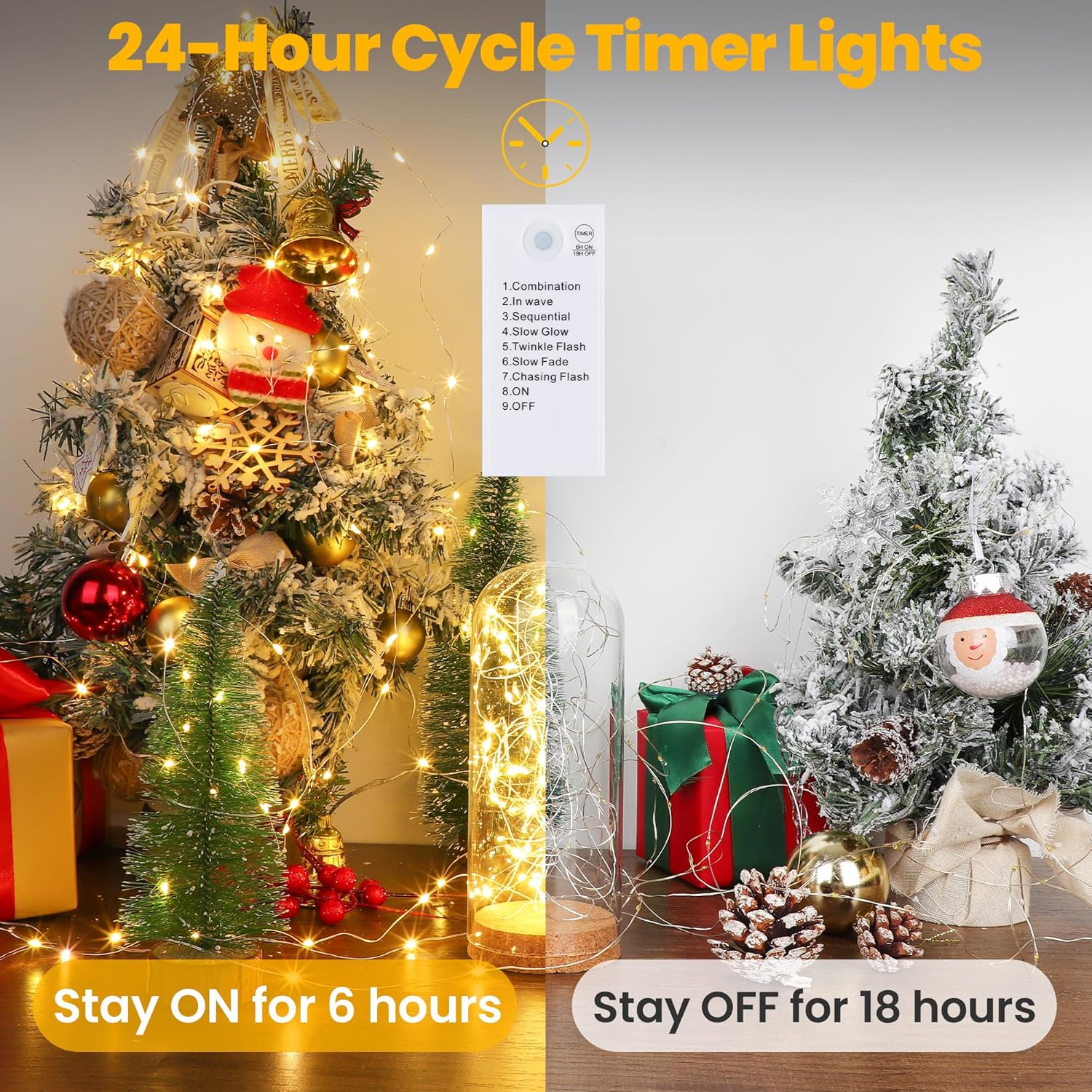 Mlambert_LED_Fairy_Lights_Battery_Operated_with_Timer,_Rechargeable_Mini_Twinkle_Lights_for_Christmas_Decor,_Holiday_Party,_32.8FT(16.4x2),_Warm_White