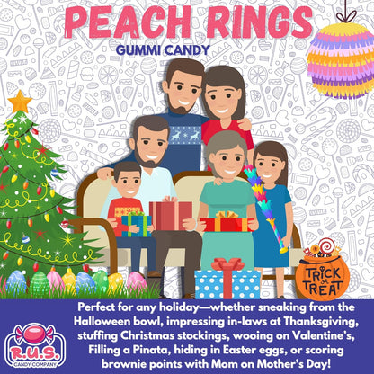 Peach_Ring_Gummies_8_oz_Bag_–_Fruity_Gummy_Candy_–_Fresh,_Soft_&_Chewy_–_Party,_Snack,_Candy_Buffet_–_by_RUS_Candy_Company_(Peach)_(1_Pack)