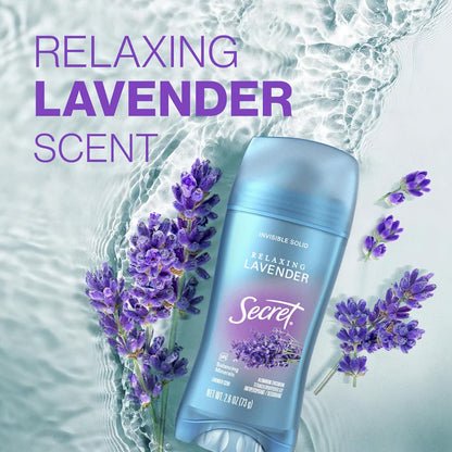 Secret_Fresh_Antiperspirant_Deodorant_for_Women,_72hr_Breathable_Sweat_&_Odor_Protection,_Instant_Freshness_&_Gentle,_PH_Balancing_Minerals,_Clear_Gel,_Relaxing_Lavender_Scent,_2.6_oz