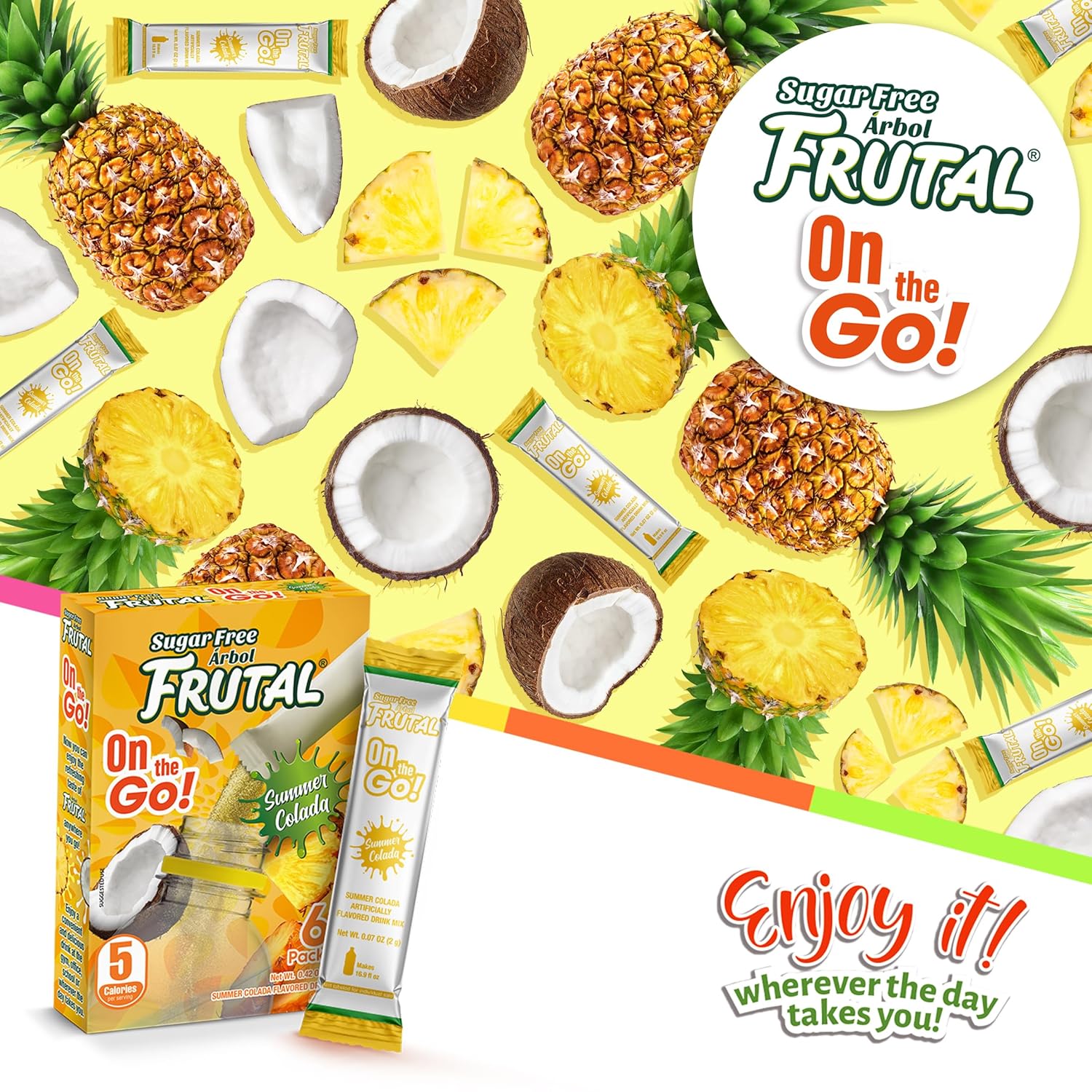 Frutal_On-The-Go!_|_Powdered_Drink_Mix_Pina_Colada_-_Flavored_Sugar_Free!_–_Single_Serve_On_The_Go!_-_Powder_Sticks_Packets_(30_Count_of_Stick_Packs)