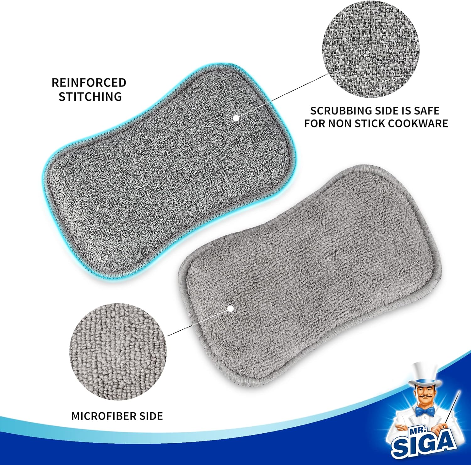MR.SIGA_Dual-Sided_Scrub_Sponges,_Long_lasting,_Reusable_Dishwashing_Sponges_for_Kitchen,_6_Pack