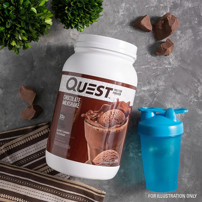 Quest_Nutrition_Chocolate_Milkshake_Protein_Powder,_22g_Protein,_1g_Sugar,_Low_Carb,_Gluten_Free,_3_Pound,_43_Servings
