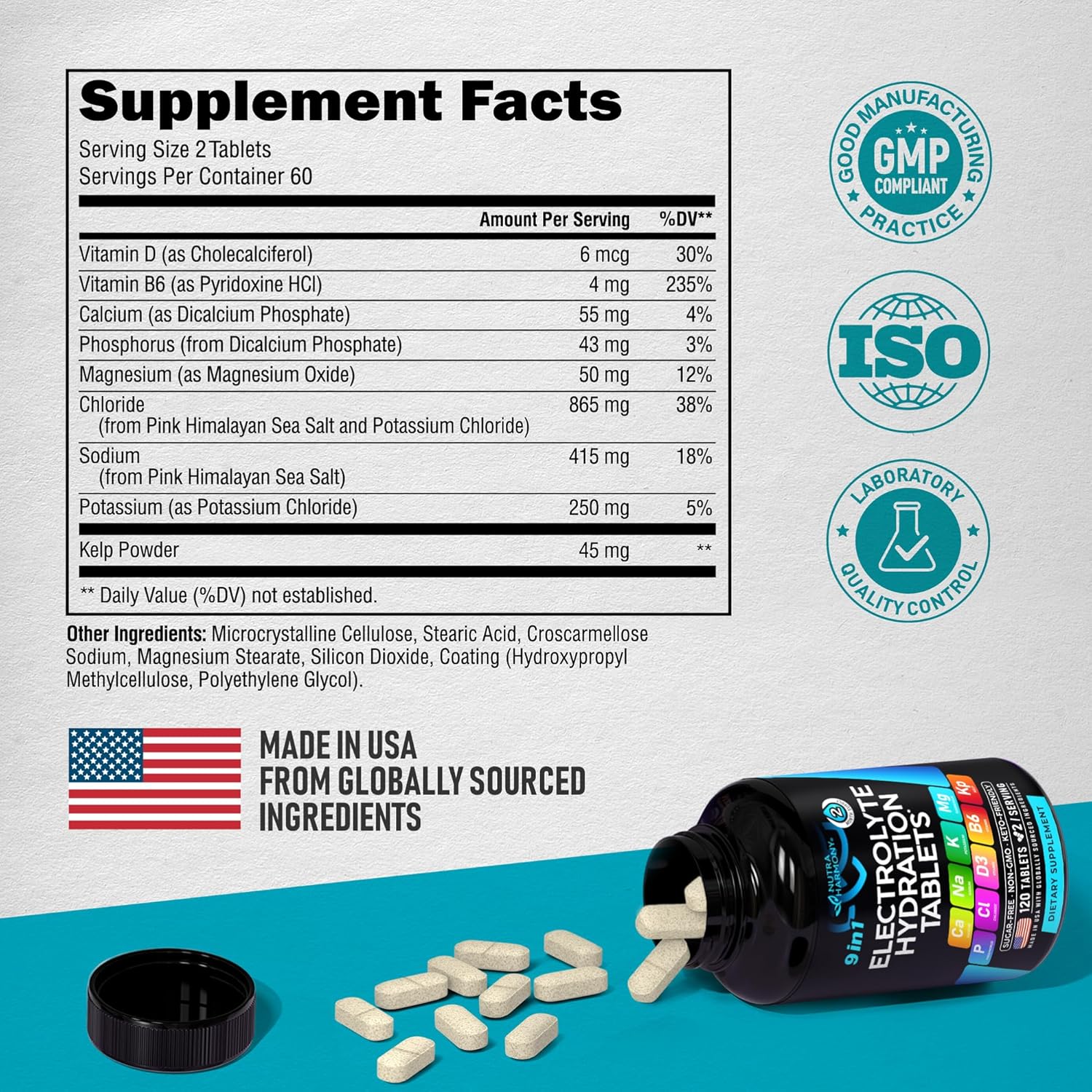 Electrolytes_-_Electrolyte_Tablets_with_Magnesium,_Sodium,_Potassium,_Chloride,_Vitamins_D3_&_B6,_Kelp_Powder_-_Salt_Pills_-_Made_in_USA_-_Oral_Tablets_as_Capsules_-_Vegan_&_Keto_Friendly_-_120_Tabs