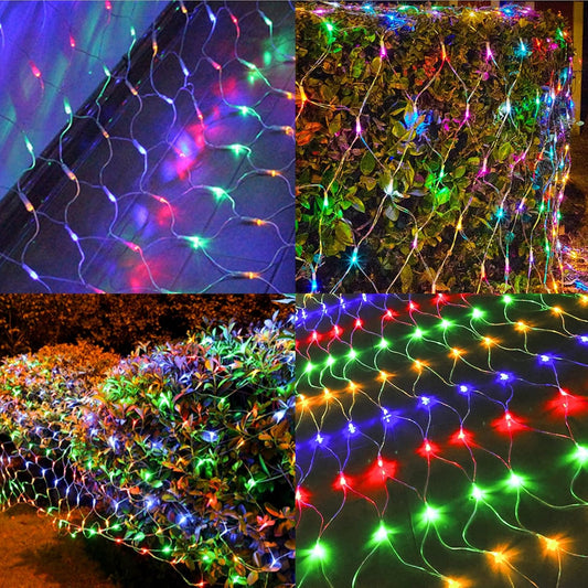 LJLNION_Christmas_Net_Lights,_360_LED_12ft_x_5ft_Connectable_Mesh_Fairy_String_Lights,8_Modes_Low_Voltage_Safe_Adaptor_for_Xmas_Trees,_Bushes,_Wedding,_Outdoor_Garden_Decorations,_Multicolor