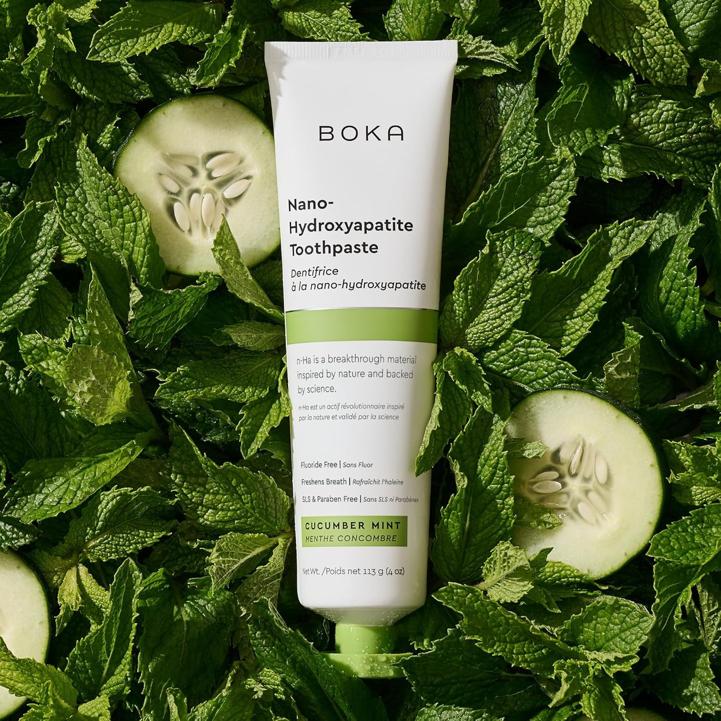 Boka_Fluoride_Free_Toothpaste,_Nano_Hydroxyapatite_Toothpaste,_Appropriate_for_Sensitive_Teeth_-_for_Adult,_Kids_Oral_Care_-_Cucumber_Mint_Flavor,_4_Fl_Oz_1Pk