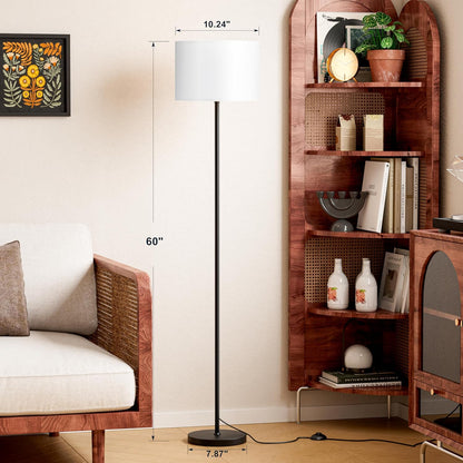 Modern_Floor_Lamp_Simple_Design_with_White_Shade,_Foot_Pedal_Switch,_60"_Small_Tall_Lamps_for_Living_Room_Bedroom_Office_Dining_Room_Kitchen,_Black_Pole_Lamp(Without_Bulb)
