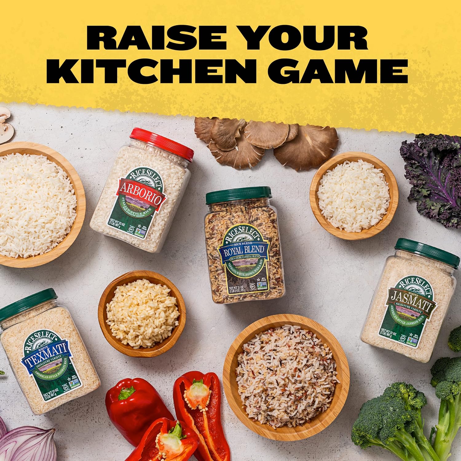 RiceSelect_Arborio_Rice_for_Italian_Risotto,_Premium_Gluten-Free_Rice,_Non-GMO,_32-Ounce_Jar,_(Pack_of_1)