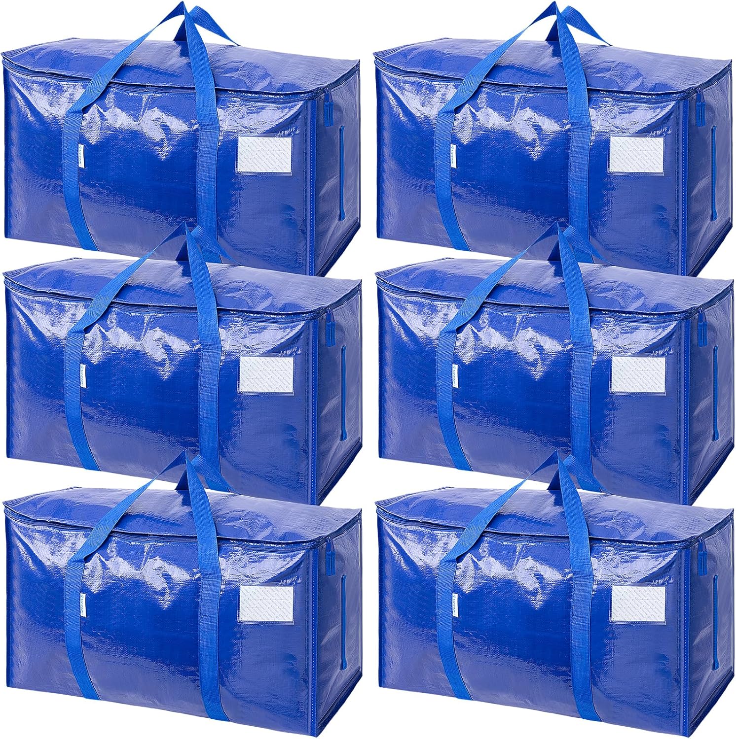 TICONN_6_Pack_Extra_Large_Moving_Bags_Heavy_Duty_with_Zippers_&_Carrying_Handles,_Durable_Storage_Bags_Moving_Boxes_for_Closet_Organizers_and_Storage_(6_Pack,_Blue)