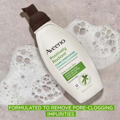 Aveeno_Clear_Complexion_Foaming_Oil-Free_Facial_Cleanser_with_Soy_Extract_&_0.5%_Salicylic_Acid,_Acne_Treatment_Face_Wash_for_Acne-Prone_Skin,_Sulfate-Free_&_Hypoallergenic,_6_fl._oz