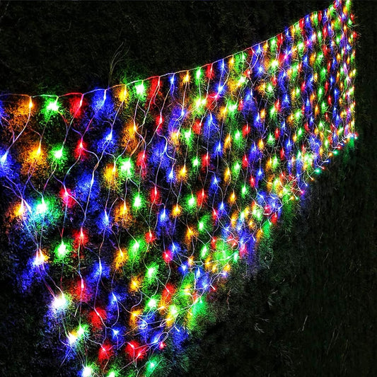 LJLNION_Christmas_Net_Lights,_360_LED_12ft_x_5ft_Connectable_Mesh_Fairy_String_Lights,8_Modes_Low_Voltage_Safe_Adaptor_for_Xmas_Trees,_Bushes,_Wedding,_Outdoor_Garden_Decorations,_Multicolor