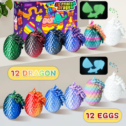 12pcs_Easter_3D_Printed_Dragon_Eggs,_Prefilled_Easter_Dragon_Egg_with_Dragon_Toy_for_Basket_Stuffers,_Goodie_Bag_Fillers,_Easter_Egg_Hunt,_Unique_Easter_Basket_Essentials_for_Kids