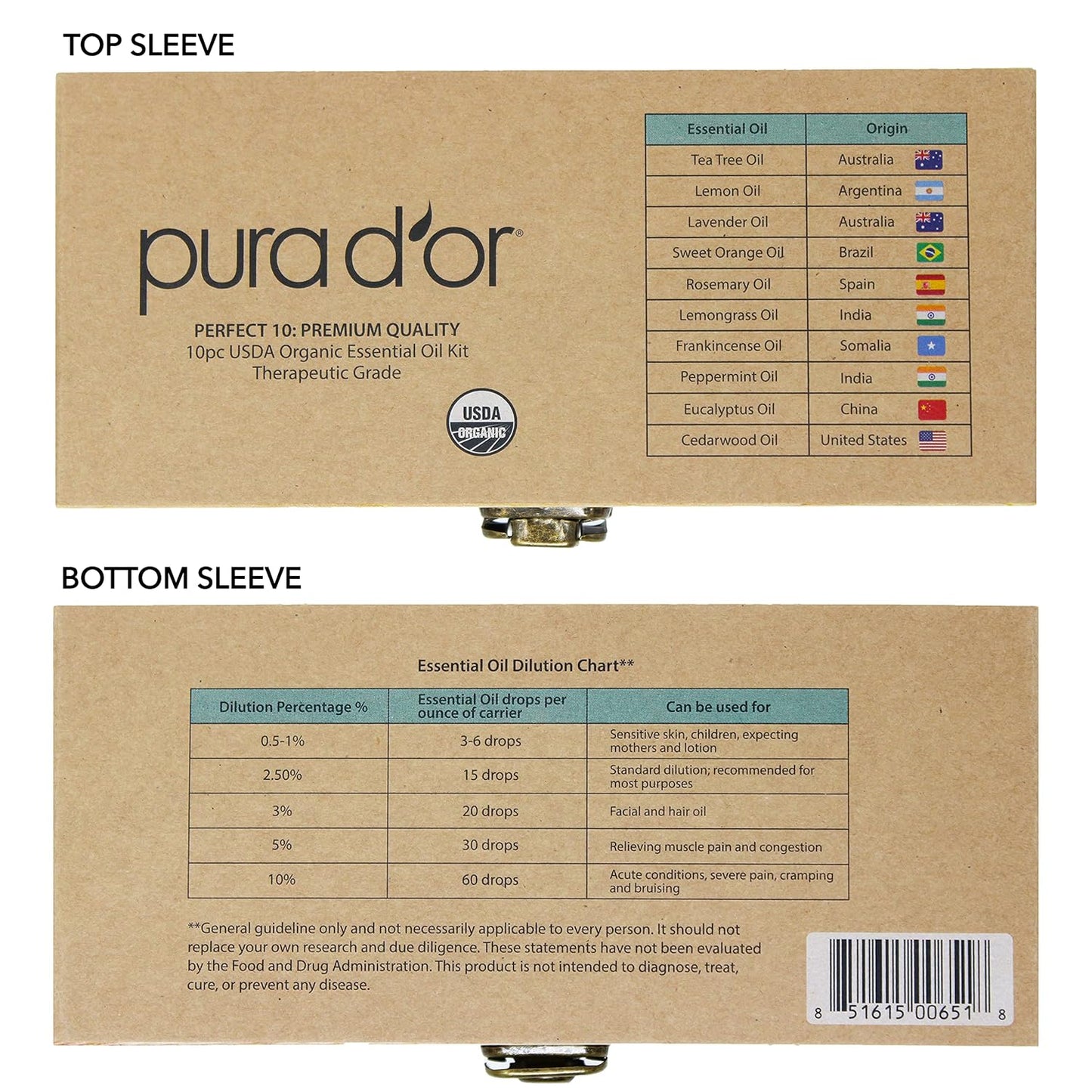 PURA_D'OR_Organic_Perfect10_Essential_Oils_Set_-_10x_10mL_Wood_Box_Aromatherapy_Gift_Set_-_100%_Pure_Therapeutic_Grade_for_Relaxation_and_Wellness_(Lavender,_Peppermint,_Eucalyptus,_Tea_Tree_&_More)