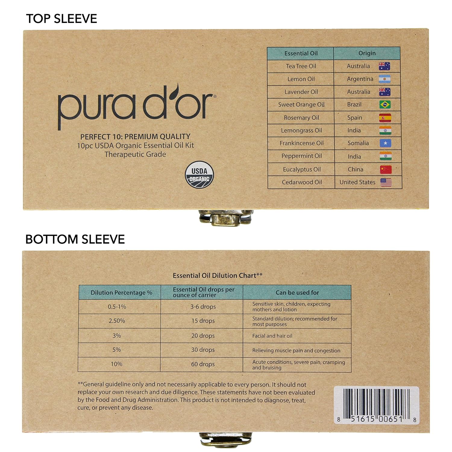 PURA_D'OR_Organic_Perfect10_Essential_Oils_Set_-_10x_10mL_Wood_Box_Aromatherapy_Gift_Set_-_100%_Pure_Therapeutic_Grade_for_Relaxation_and_Wellness_(Lavender,_Peppermint,_Eucalyptus,_Tea_Tree_&_More)