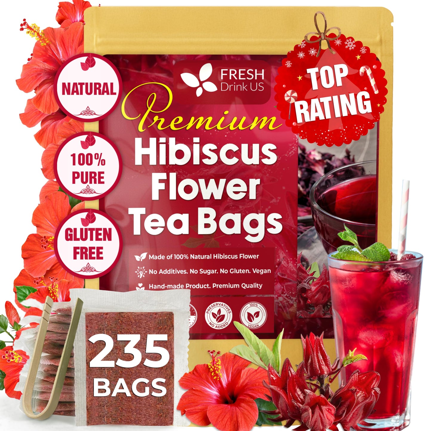 Hibiscus - 235 Tea Bags