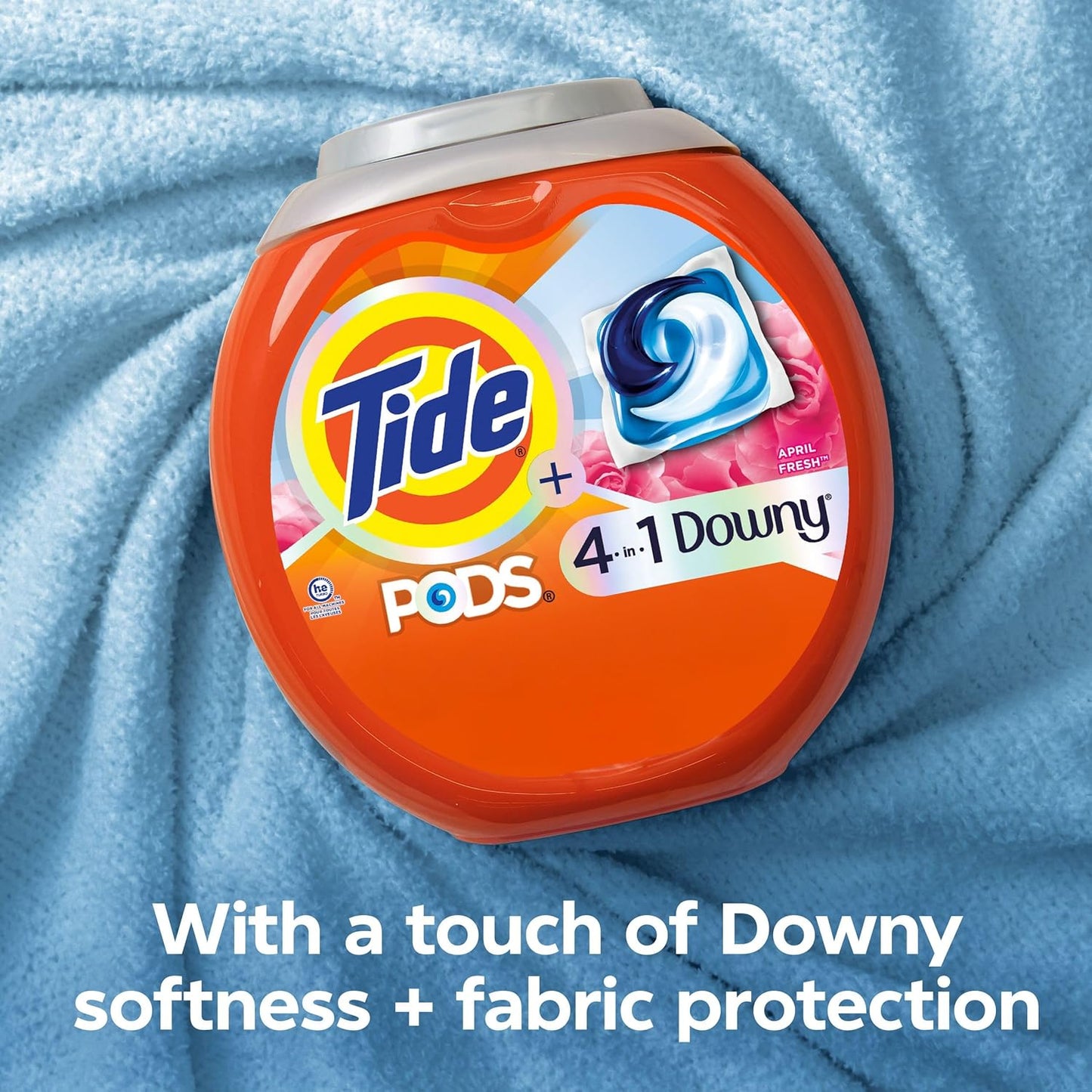 Tide_PODS_Laundry_Detergent_soap_with_a_touch_of_Downy_4-in-1_Detergent,_57_Count,_Stain_Remover,_Freshness,_Softness,_Fabric_Protecter,_HE_Compaible