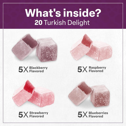 Eastanbul_Turkish_Delight,_10.5oz,_Turkish_Delights_Candy_Assorted_Strawberry,_Blackberry,_Raspberry_&_Blueberry_Flavor,_International_Candy,_Lokum,_Plain,_Gluten_Free,_No_Synthetic_Ingredient,_Vegan
