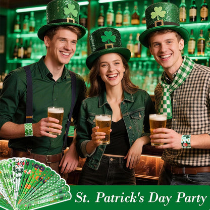 Childom_36_Pcs_St._Patrick's_Day_Slap_Bracelet,St_Patricks_Day_Favors,St_Patricks_Day_Decorations_Gifts_Bracelet_Decorations,Bracelets_Bulk_for_Home_School_Classroom_Prizes_Anniversary_Holiday_Outdoor