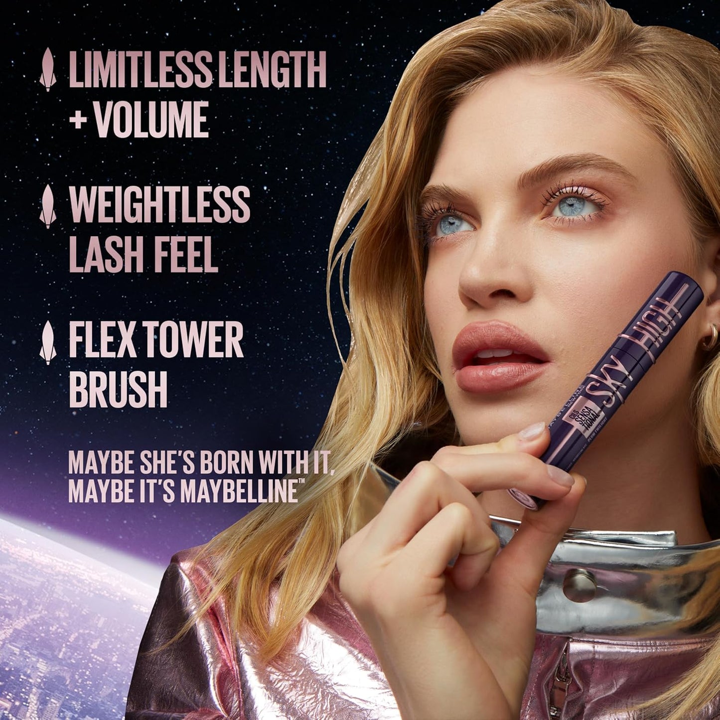 Maybelline_Lash_Sensational_Sky_High_Washable_Mascara_Makeup,_Volumizing,_Lengthening,_Defining,_Curling,_Multiplying,_Buildable_Formula,_Blackest_Black,_1_Count