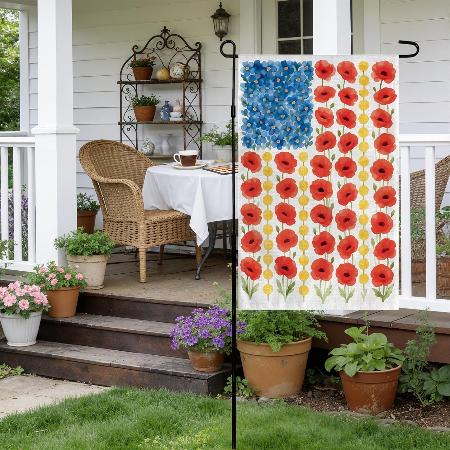Memorial_Day_Decorations_-_Spring_Garden_Flag_for_Easter_Summer_|_12x18_Inch_Double_Sided_Patriotic_American_Flag_for_Outdoor_Outside_Yard_USA_Celebration_4th_of_July_Decor_-_250_Anniversary_USA_Merchandise