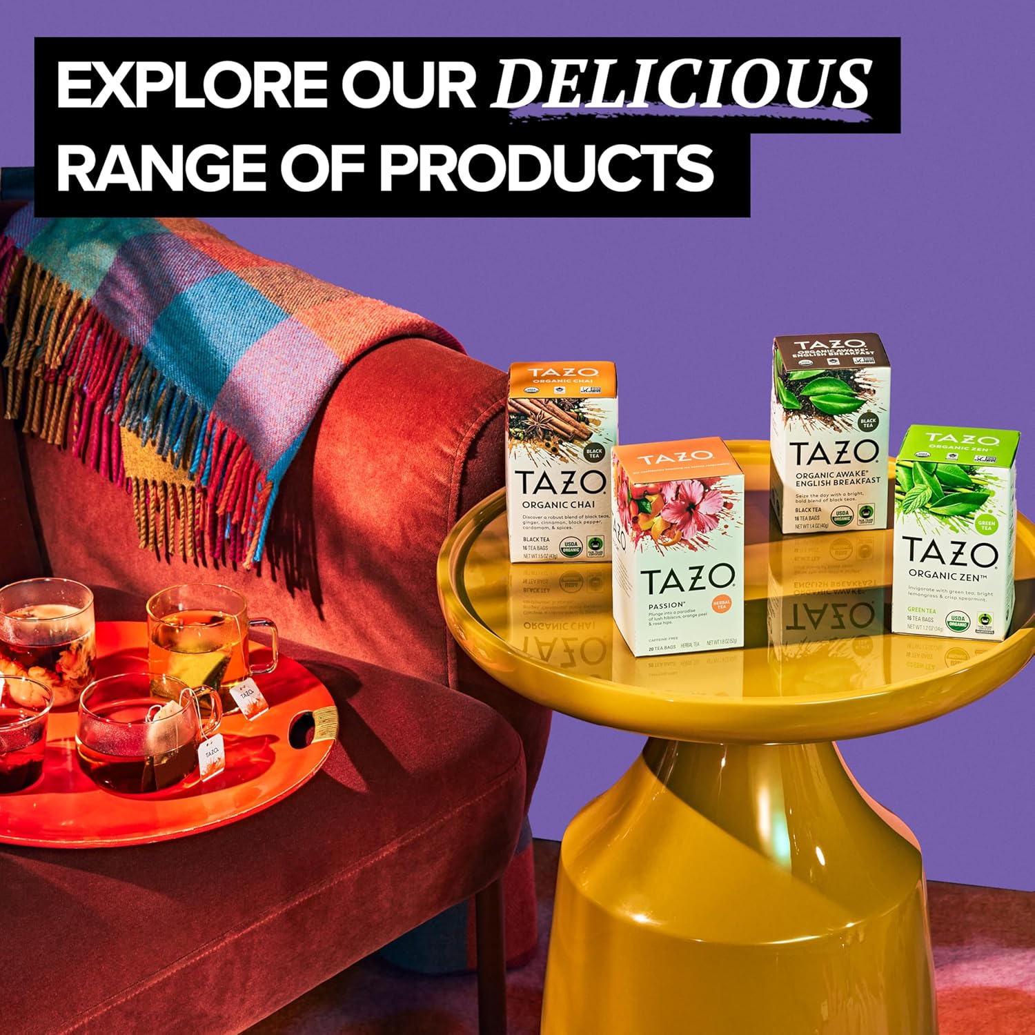 TAZO_Dessert_Delights_Glazed_Lemon_Loaf_Herbal_Tea_Bags,_Aromatic_Blend,_Caffeine-Free,_90_Total_Tea_Bags_(15ct_-_Pack_of_6)