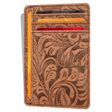 Real Leather Slim Minimalist Wallet for Men and Women -RFID Blocking Front Pocket Thin Credit Card Holder Stylish Wallets