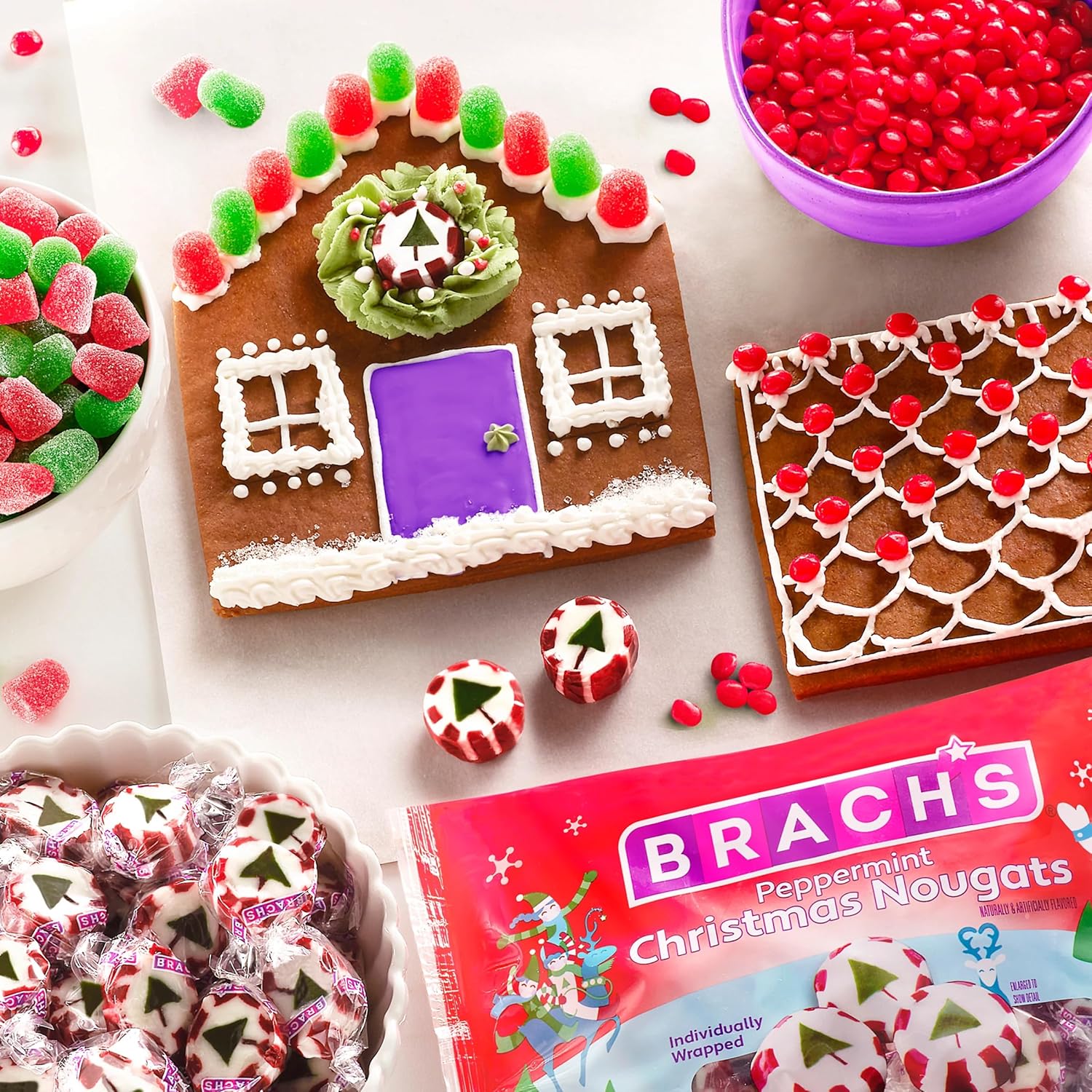 Brach's_Peppermint_Christmas_Nougats,_Individually_Wrapped_Mixed_Flavor_Christmas_Candies,_11_oz