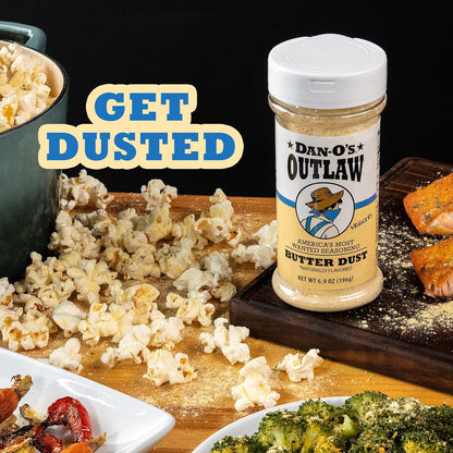 Dan-O’s_Outlaw_Butter_Dust_Seasoning_–_6.9_oz_–_Buttery_All_Purpose_Seasoning_for_Chicken,_Vegetables_&_Popcorn_–_Sugar_Free,_Zero_Calorie_Dry_Spice_Blend