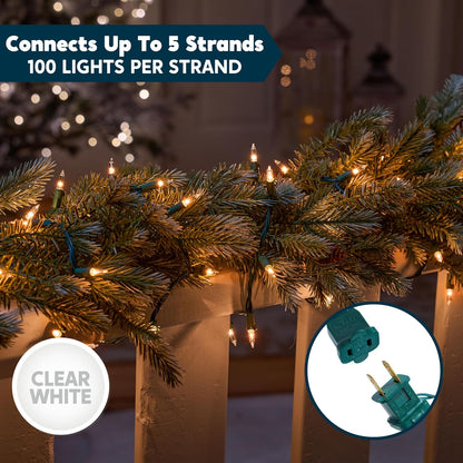 Joiedomi_Clear_Christmas_String_Lights_Indoor,300(3x100)_Mini_White_Fairy_Light,64.2_FT_Lighting_Decor_for_Patio_Dorm_Classroom_Bedroom_Holiday_Wedding_Party_Garland_Birthday_Festival,Green_Wire