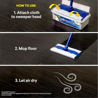 Clorox_Scentiva_Disinfecting_Wet_Mop_Pad,_Disposable_Mop_Heads,_Coconut_and_Waterlily,_2_Packs,_24_Wet_Refills_Per_Pack_(Package_May_Vary)