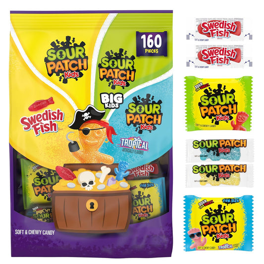 SOUR_PATCH_KIDS_Original,_Tropical,_Big_Kids_&_SWEDISH_FISH_Halloween_Candy_Variety_Pack,_Bulk_Candy,_160_Trick_or_Treat_Bags