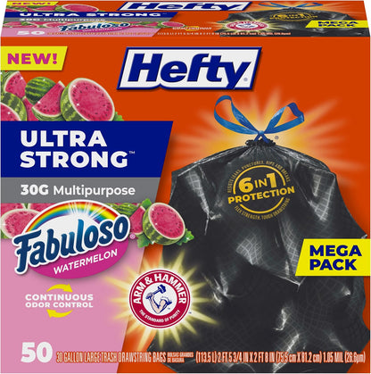 Hefty_Ultra_Strong_30_Gallon_Trash_Bags,_Large_Trash_Bags,_Multipurpose,_Break_Resistant_Drawstring_Closure,_Resists_Leaks,_Punctures,_and_Tears,_Black,_Fabuloso_Watermelon_Scent,_50_Bags