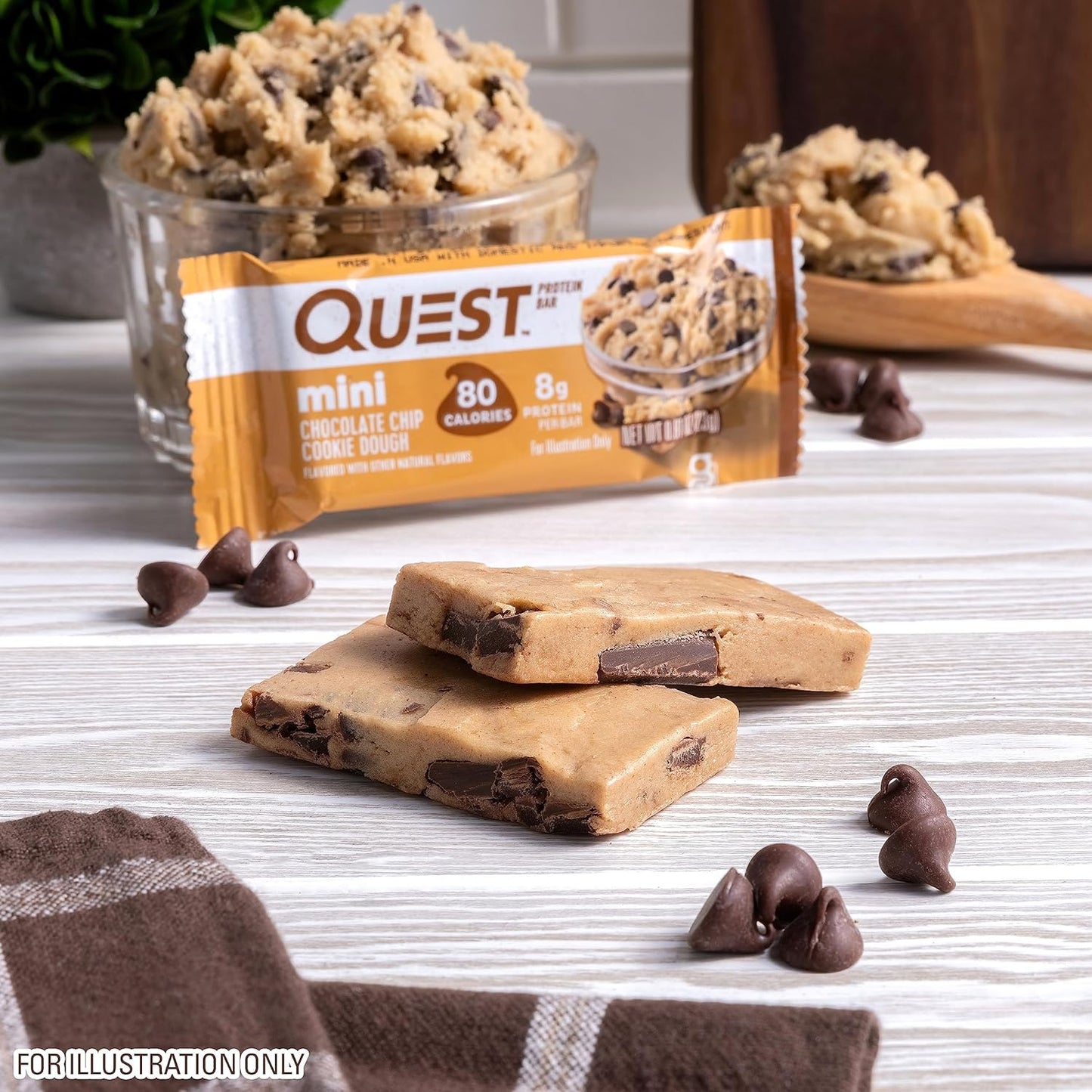 Quest_Nutrition_Mini_Chocolate_Chip_Cookie_Dough_Protein_Bars,_8g_Protein,_1g_Sugar,_2g_Net_Carbs,_Gluten_Free,_14_Count