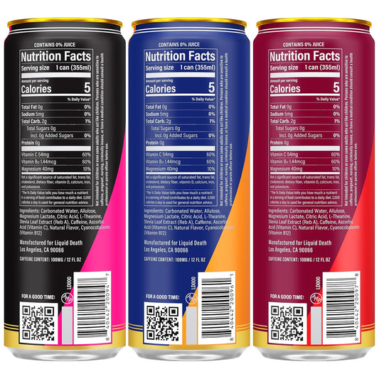 Liquid_Death_Sparkling_Energy_Variety_Pack,_Zero_Sugar_Energy_Drink,_Unextreme_Caffeine_100mg,_Essential_Vitamins,_3_Flavors:_Strawberry,_Orange,_and_Murder_Mystery,_12_Fl_Oz_(Pack_of_12)